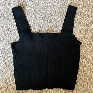 Madewell Black Crop Top
